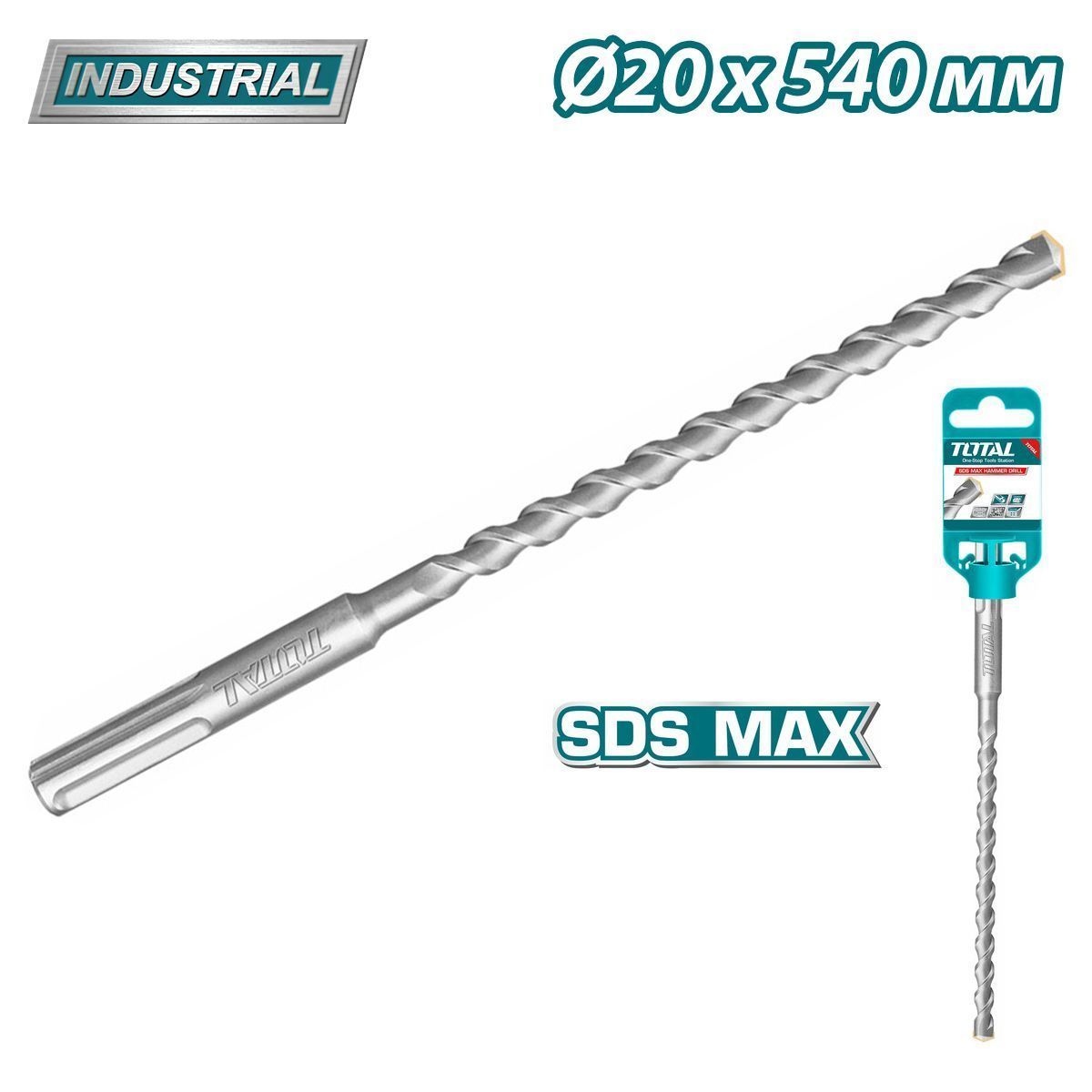 Бур SDS-MAX 20x540мм  TAC322008TOTAL 48237