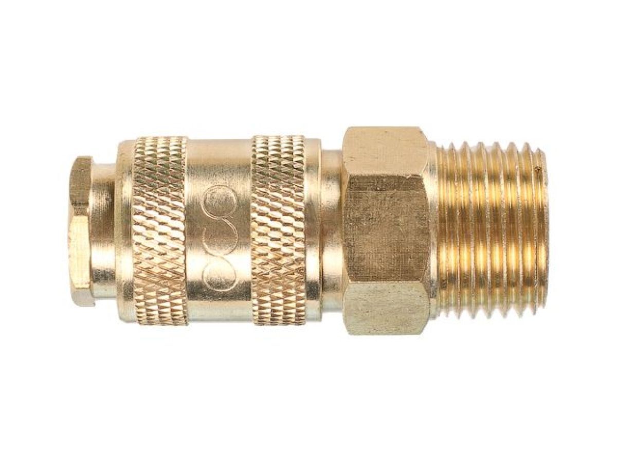 Соединение быстросъемное МАМА х наружная резьба 1/2" (латунь) ECO AB-F/MT12
