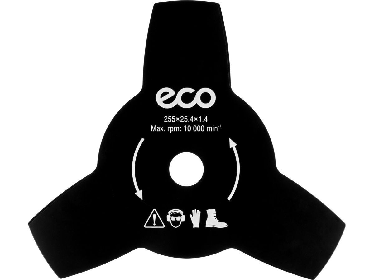 Нож для мотокосы 3 зуба 255х1.4х25.4 mm (остр.) ECO GTP-3T