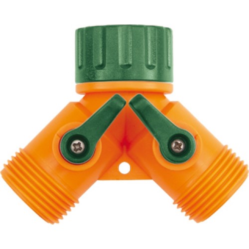 Тройник - распределитель на 2 канала 3/4", ABS  FLO 89247
