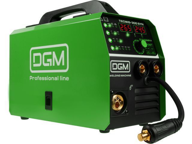 Полуавтомат сварочный TECMIG-300 SYN (220В, MIG/FLUX/MMA/TIG, Синергия, евроразъем, смена полярности) DGM DG5822-9