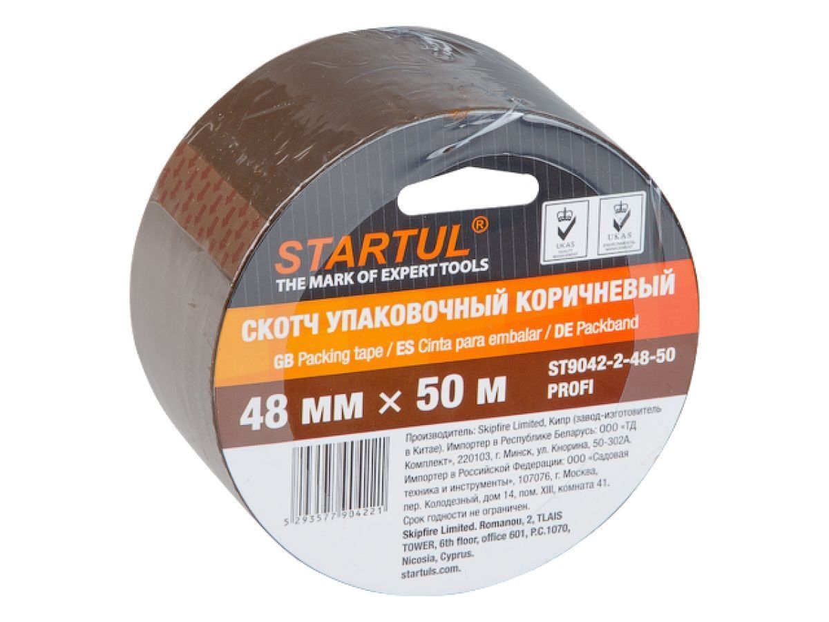 Скотч упаковочный коричневый 48mmх50м PROFI STARTUL ST9042-2-48-50