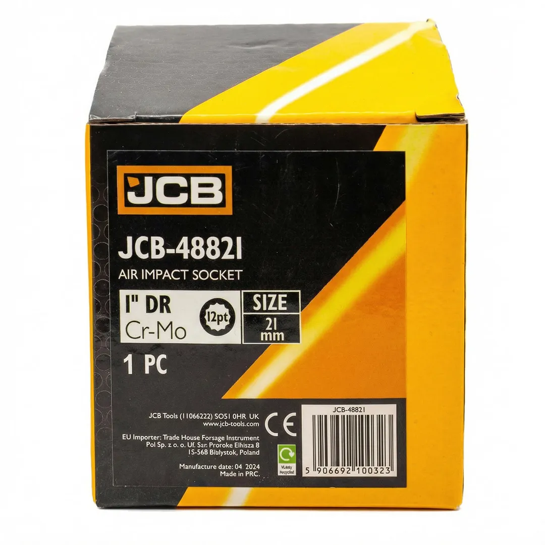 Головка ударная 21мм (12гр.), 1"  JCB JCB-48821