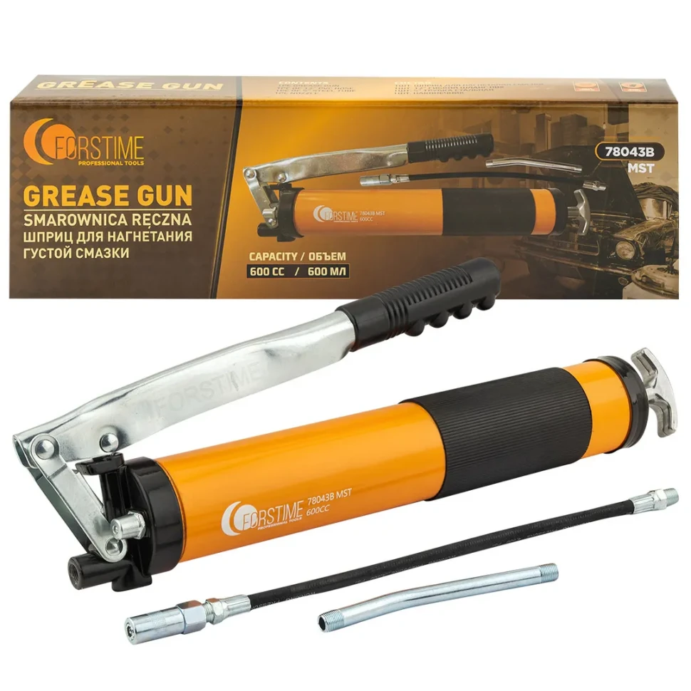 Шприц для нагнетания густой смазки 600мл FORSTIME FT-78043B MST