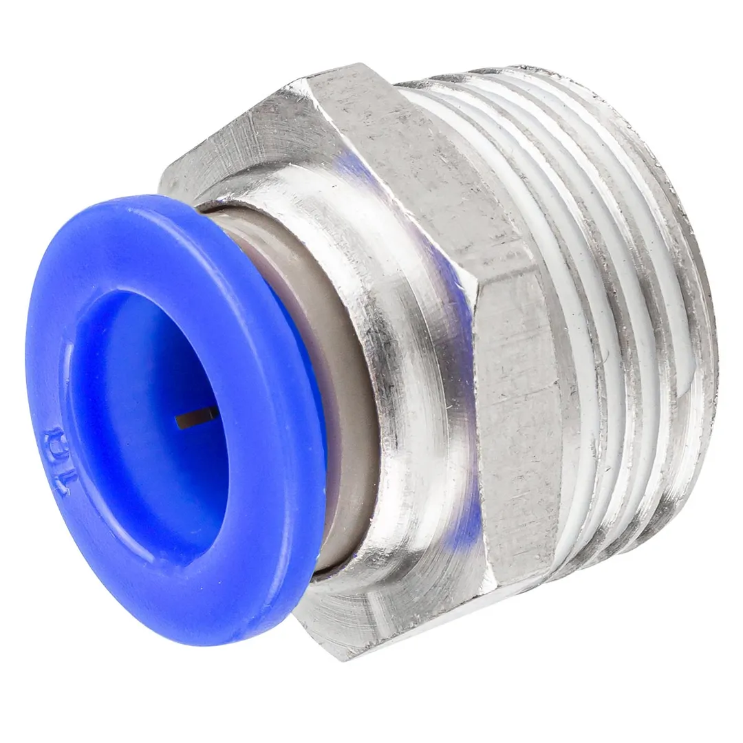 Фитинг для пластиковых трубок 10мм с наружной резьбой 1/2" Rock FORCE RF-SPC10-04