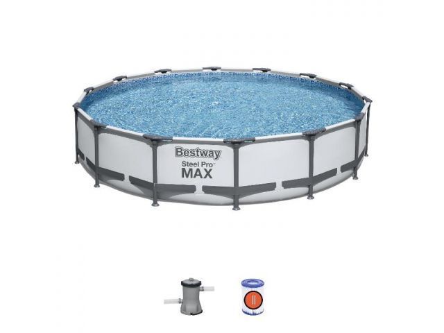 Каркасный бассейн Steel Pro MAX, 427 х 84 см, комплект BESTWAY 56595