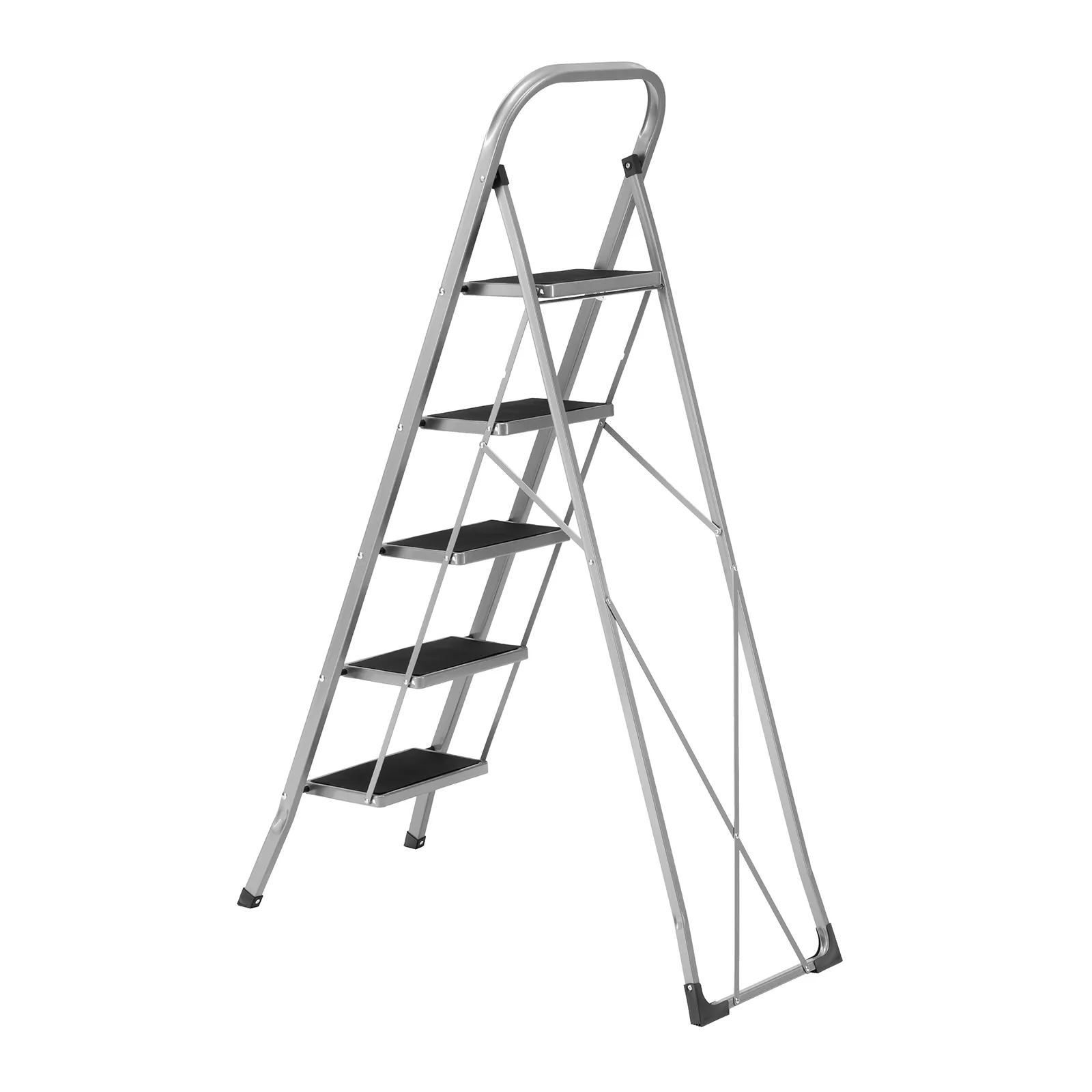 Стремянка стальная, 5 широких ступеней 20х30 см с полимерным покрытием СИБРТЕХ 97729