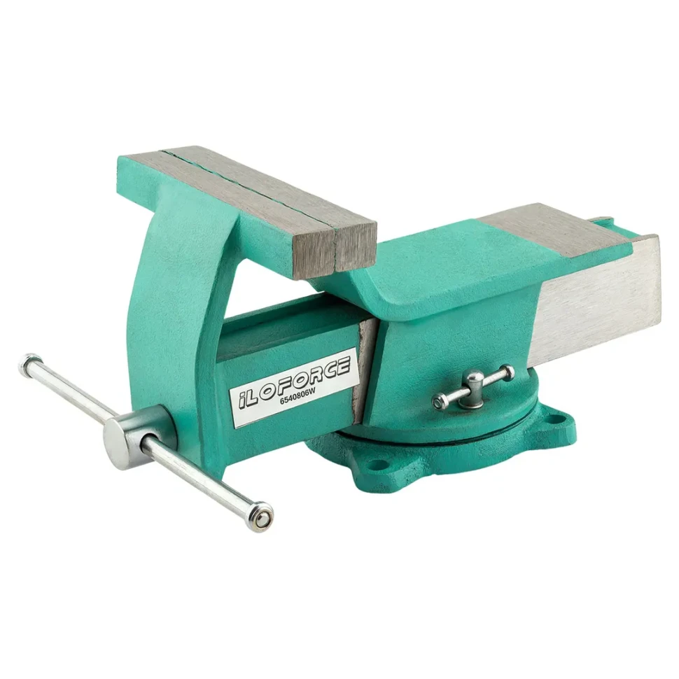 Тиски стальные поворотные с наковальней ILOforce IF-6540806W