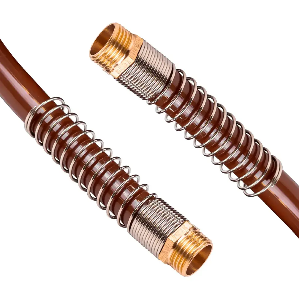 Шланг витой полиуретановый 12мм х 18мм х 15м с резьбовыми наконечниками 1/2" FORSTIME FT-1812-15M