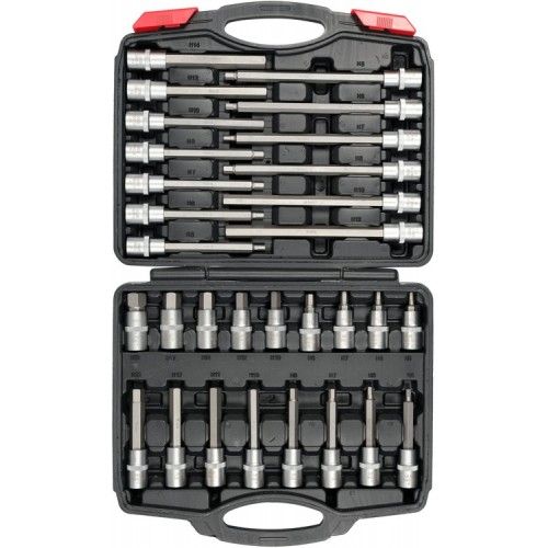Головки 1/2"- вставки HEX 5-19 (набор 30шт.)  YATO YT-77540