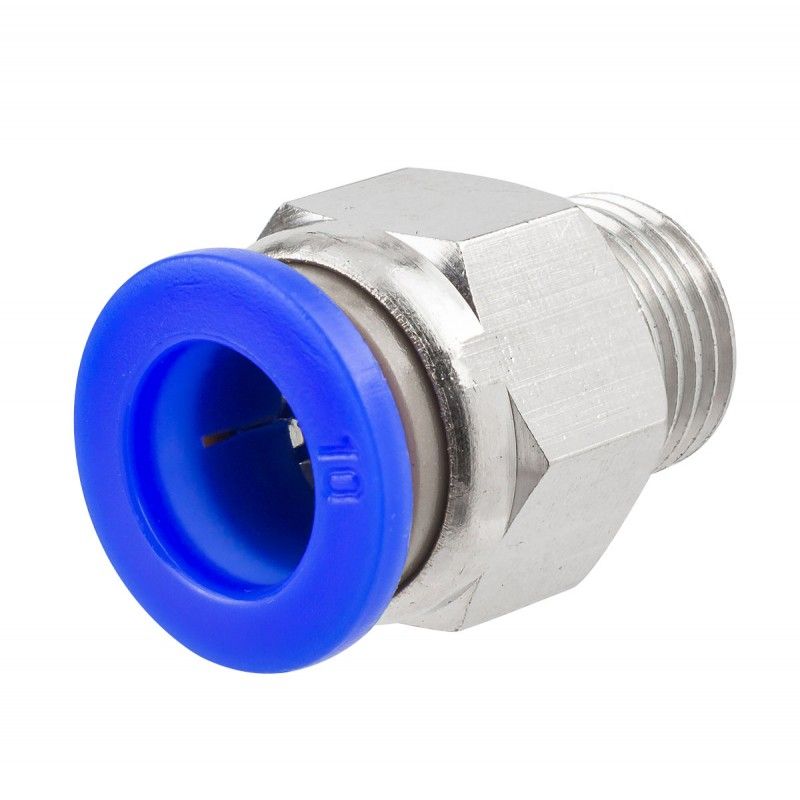 Фитинг для пластиковых трубок 10мм с наружной резьбой 1/4" Rock FORCE RF-SPC10-02
