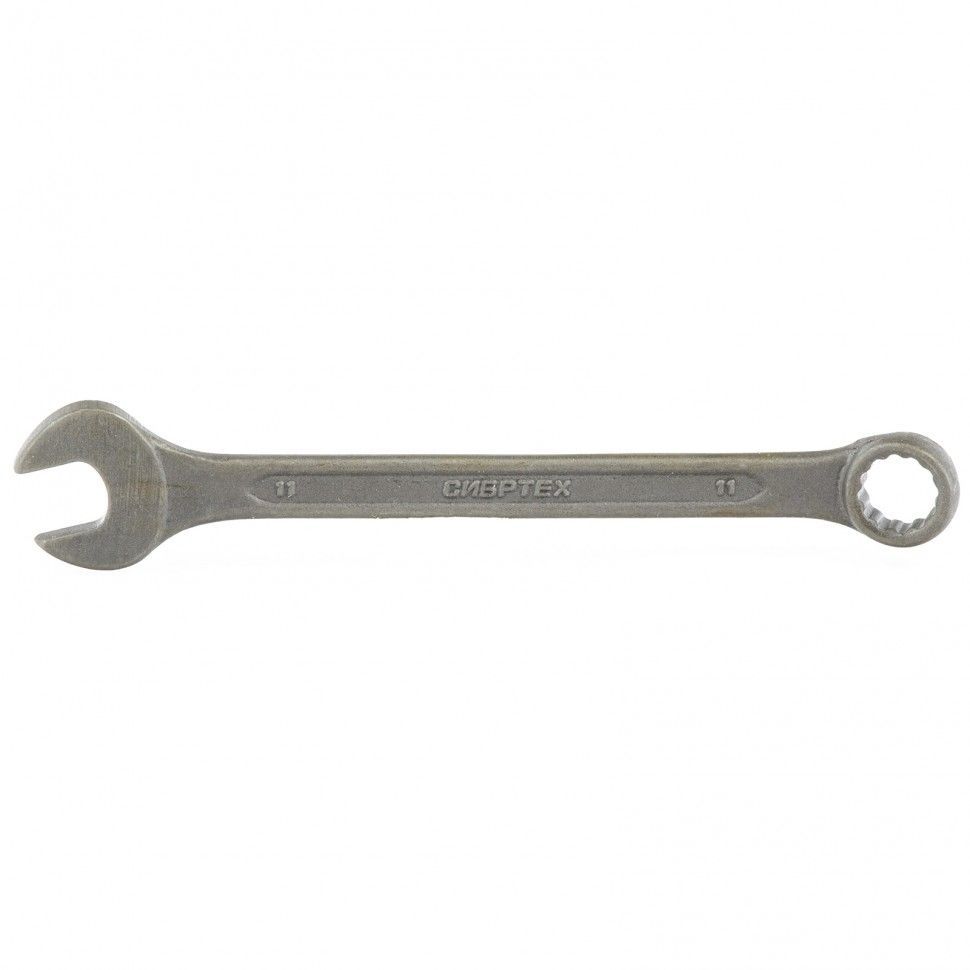 Ключ комбинированый, 11 mm, CrV, фосфатированный, ГОСТ 16983  Сибртех 14906