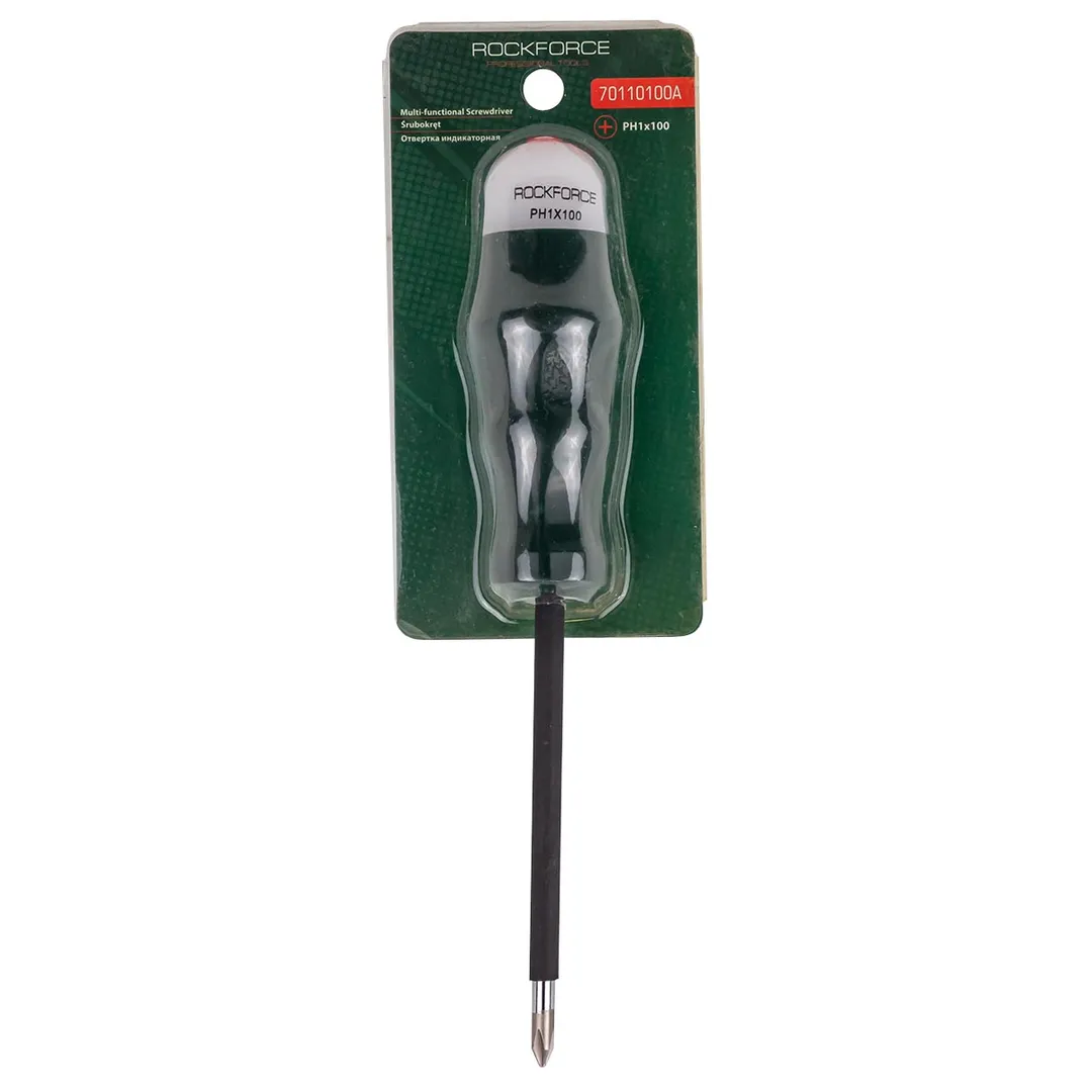Отвертка индикаторная PH1x100  Rock FORCE RF-70110100A