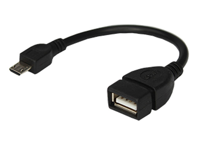 USB-кабель OTG micro USB на USB шнур 0ю15M черный  REXANT 18-1182