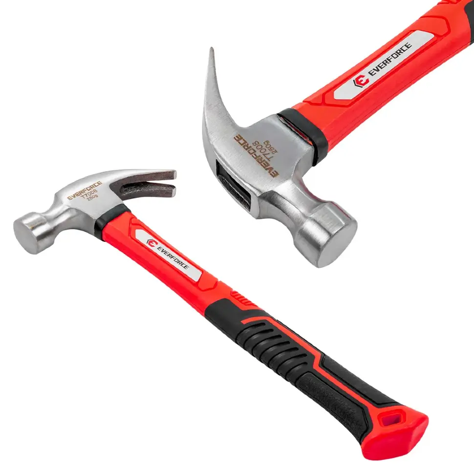 Молоток-гвоздодер 250гр.  EVERFORCE EF-T7008