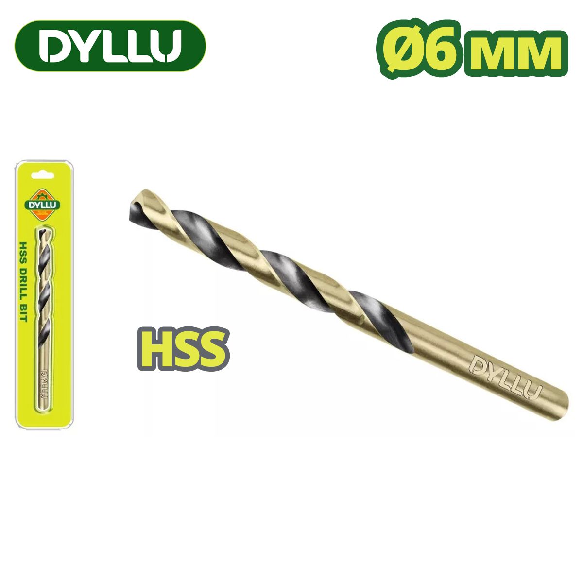 Сверло по металлу HSS 6мм  DYLLU DTTD1K06