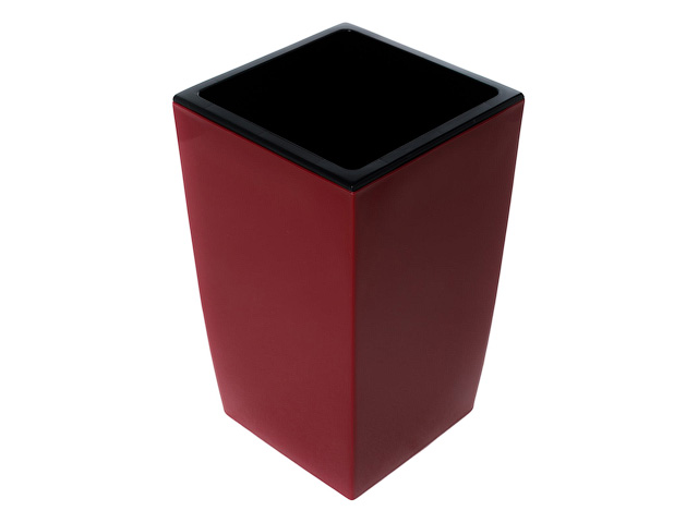 Кашпо для цветов со вставкой Жасмин, 1.5 л, вишня GARDENPLAST 65010