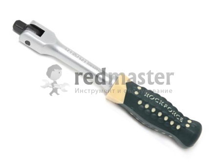 Вороток шарнирный с резиновой ручкой 150мм, 1/4"  Rock FORCE RF-8012150
