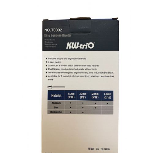 Заклепочник 2,4-4,8мм L203мм KW-triO T0002