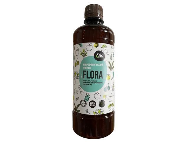 Препарат микробиологический для кустарников, деревьев (декорат., плод.) FLORA д 0,5л  ...BIO-PROBIOTIC 4810699000177