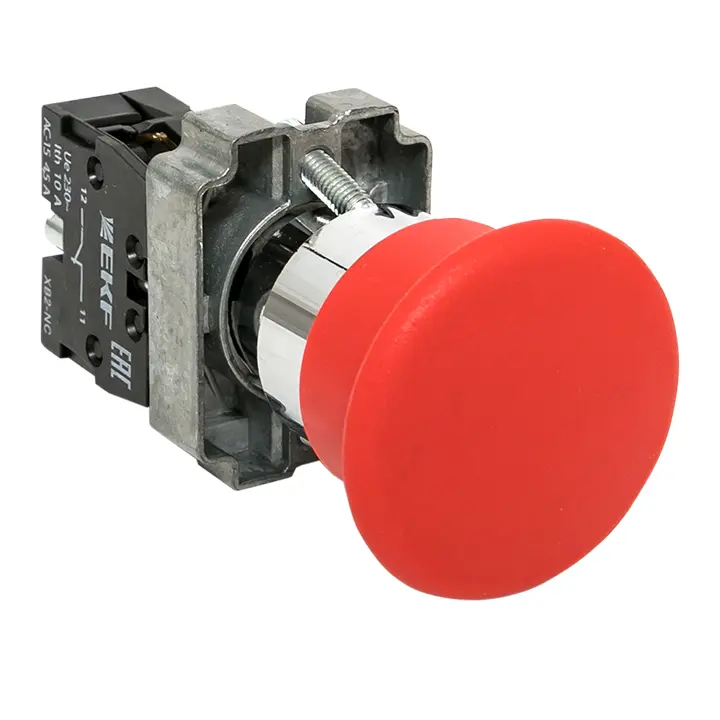 Кнопка BC42 грибок красная NC  EKF xb2-bc42