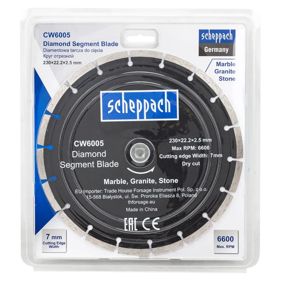 Круг отрезной 230*22,2*2,5мм  Scheppach Sch-CW6005