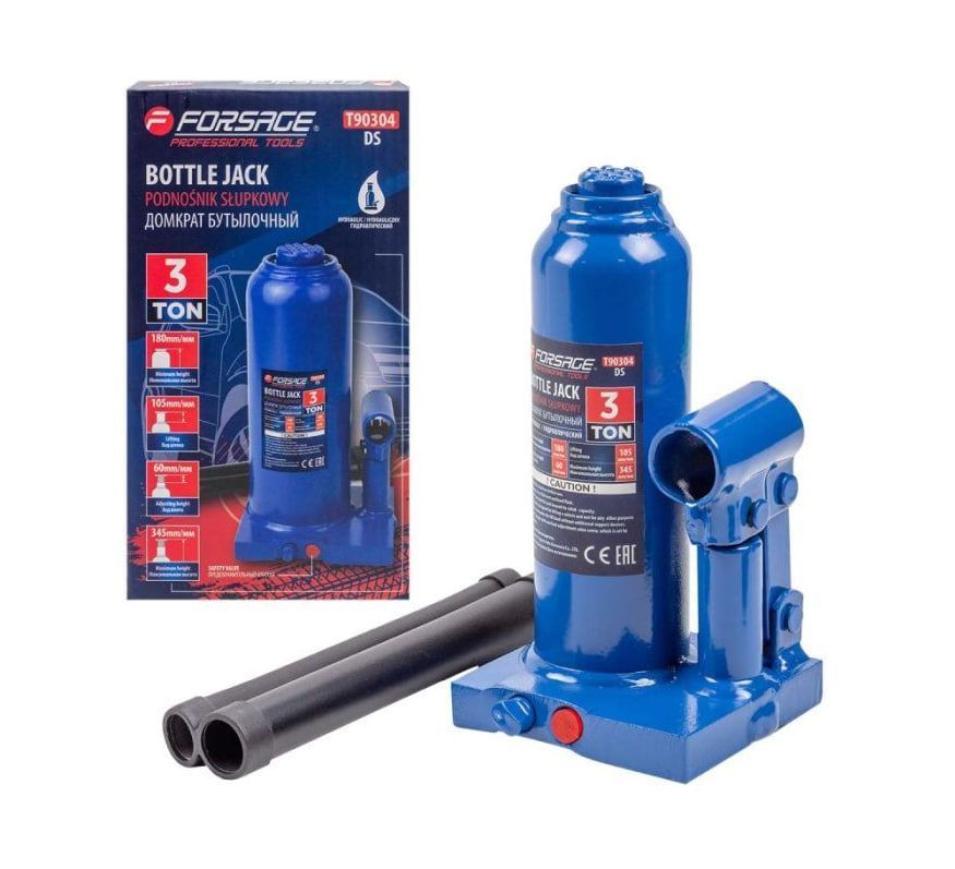 Домкрат бутылочный 3т (h min 170мм, h max 330мм) Forsage F-T90304(DS)