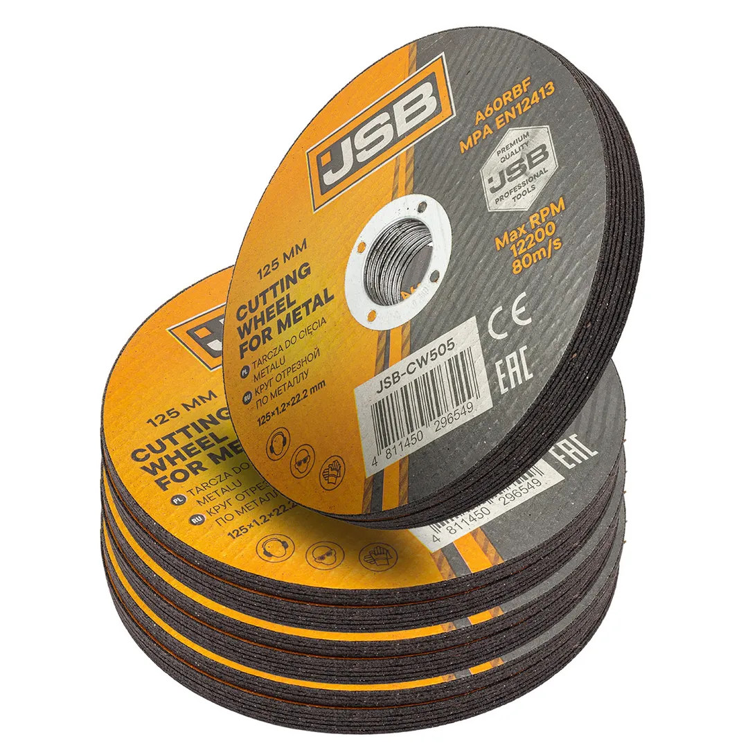 Круг отрезной по металлу 125x1.2x22.2мм (к-т 40 шт)  JSB JSB-CW505[к-т 40 шт.]