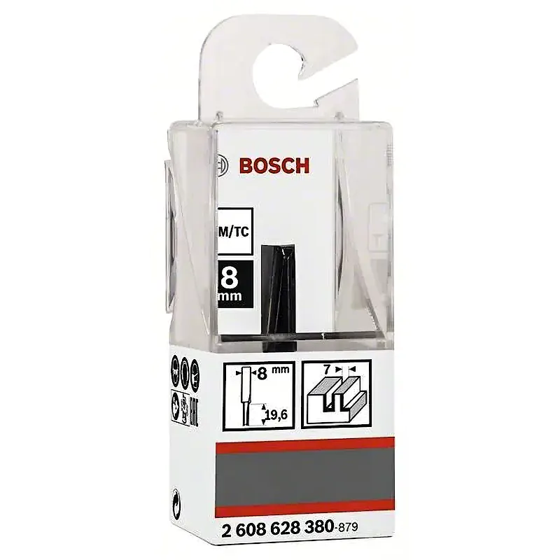 Фреза пазовая D7x19.6x51 / хв 8 мм BOSCH 2.608.628.380