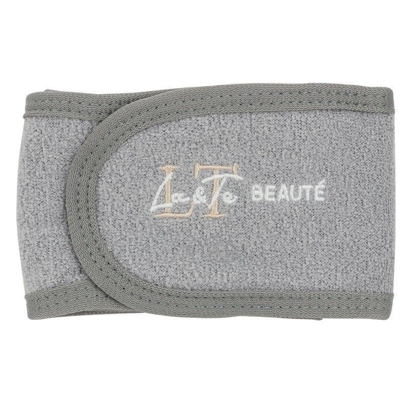 Повязка на голову на липучке (серая)  La and Te beaute gumgray1