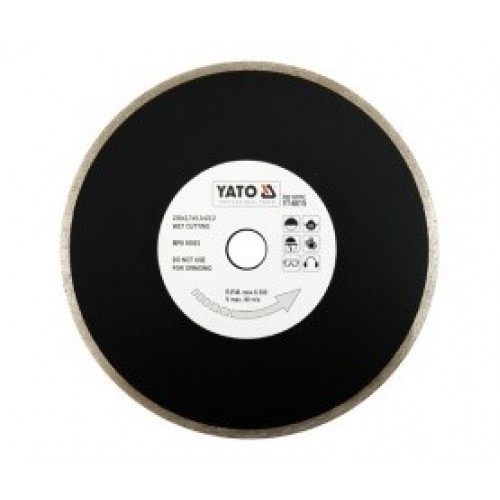 Круг алмазный 230x22.2х2.7mm (сплошной)  YATO YT-6015