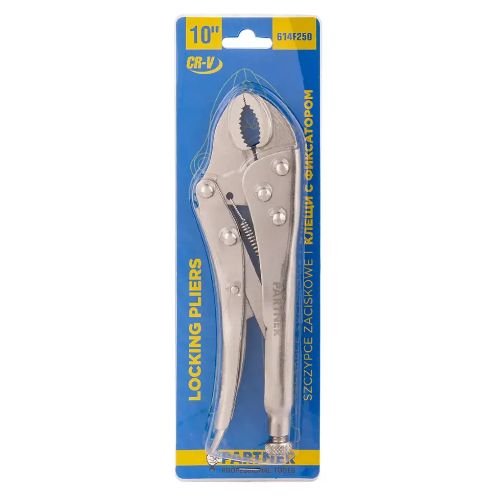 Клещи с фиксатором 10"  Partner PA-614F250
