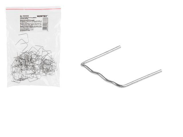 Скоба волнообразная 0.8 mm  для WG 7001, WG 7002 100 шт. WORTEX 323333