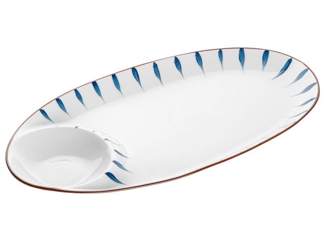 Блюдо керамическое, 33х17.5х2.8 см, серия MARINE PERFECTO LINEA 17-103301