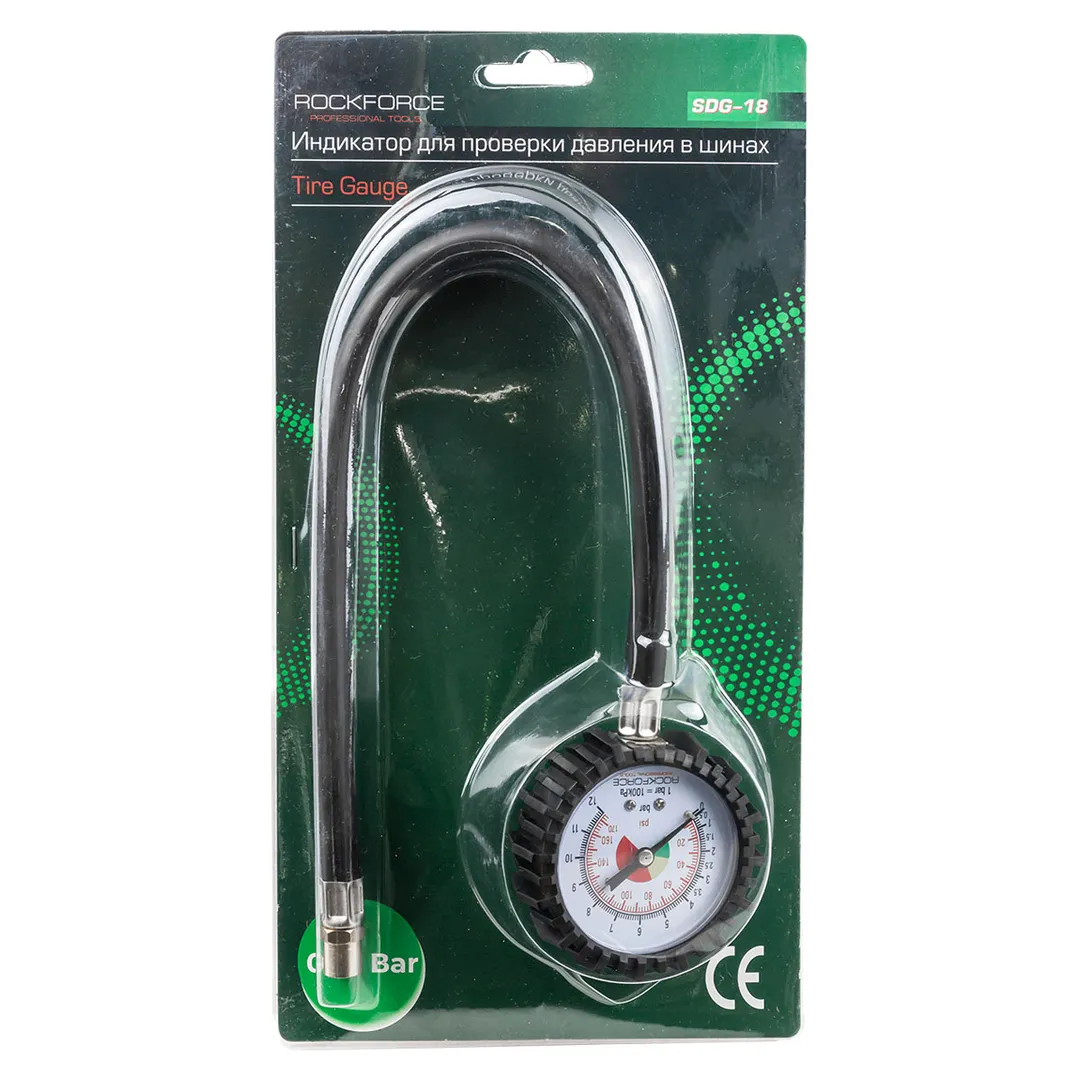 Индикатор для проверки давления в шинах (0-12 Bar) RockFORCE RF-SDG-18