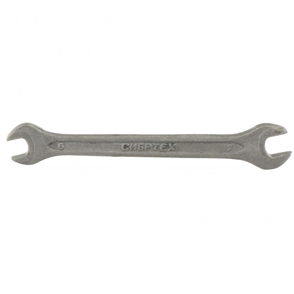 Ключ рожковый, 6 х 7 mm, CrV, фосфатированный, ГОСТ 2839  Сибртех 14320