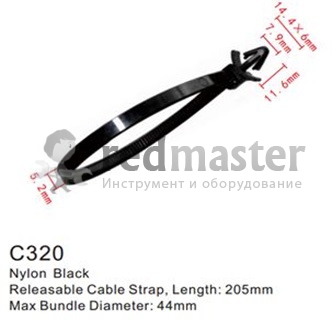 Клипса для крепления внутренней обшивки а/м универсальная пластиковая (100шт/уп.) Forsage C0320(universal)