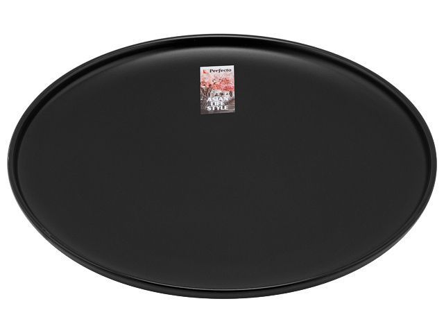 Тарелка обеденная керамическая. 25 см. серия ASIAN. черная PERFECTO LINEA 17-122628