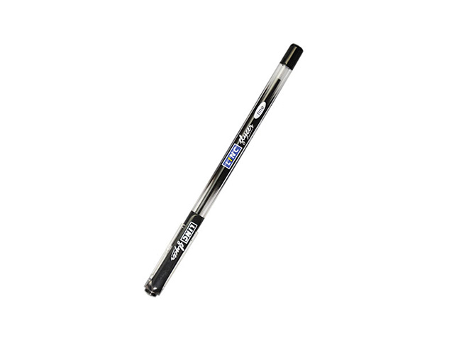 Ручка шариковая GLYCER 0,7 мм черный, резиновый грип,  LINC 1300RF/black
