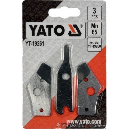 Запасные лезвия для вырубных ножниц, 3шт.  YATO YT-19261