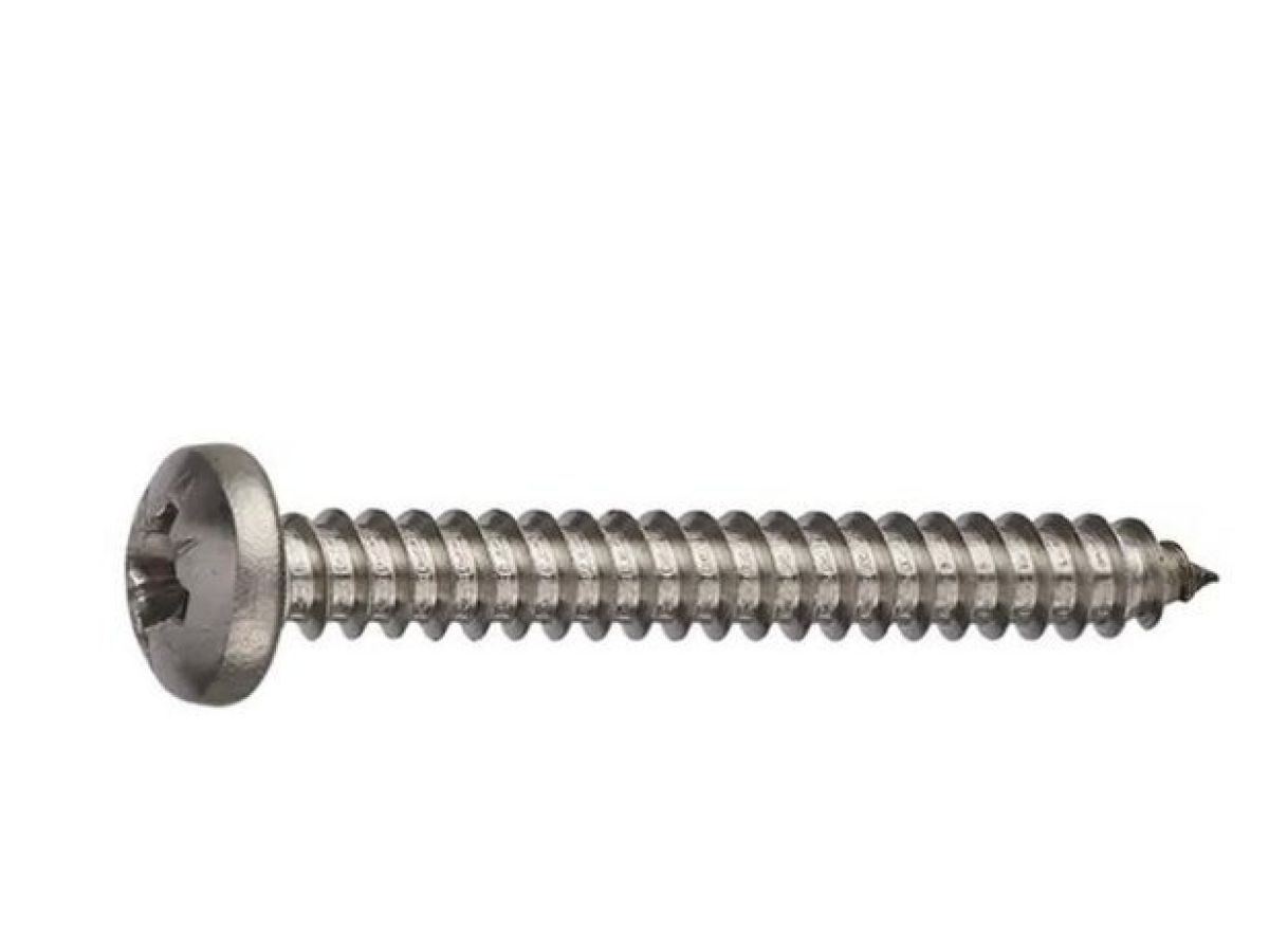 Саморез 4.2х13 мм полусф. головка, острый, нерж.сталь (А2), DIN 7981 (1000 шт в уп.) STARFIX SM-64189-1000