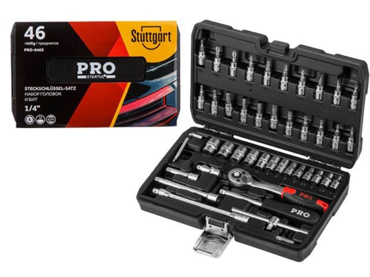 Набор головок и бит 46пр. 1/4" STARTUL PRO-046S