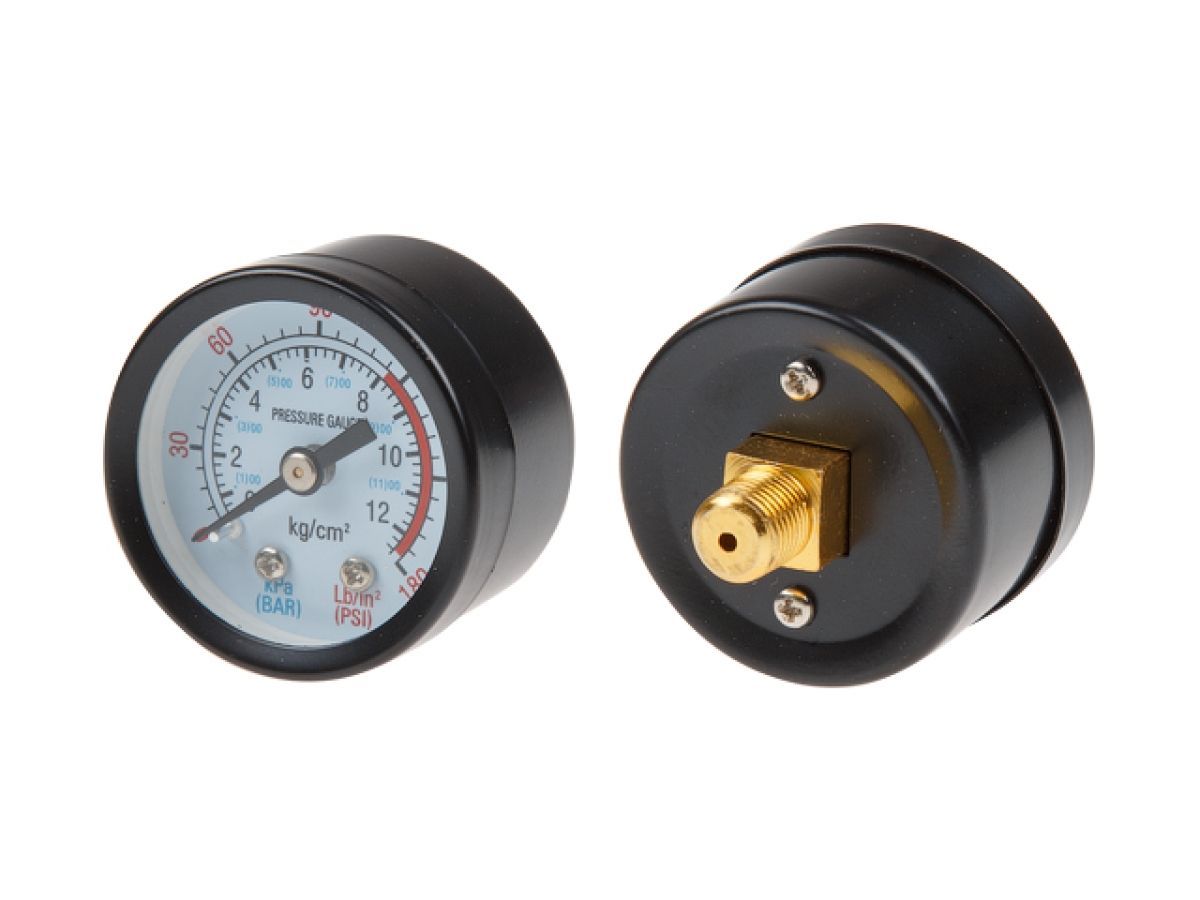 Манометр для компрессора, резьба 1/8", давление - 0-12бар, ECO AES-18PG