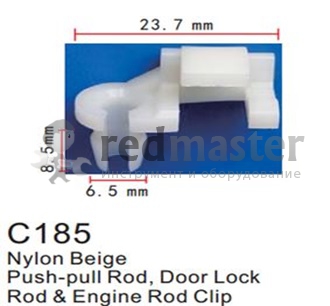 Клипса для крепления внутренней обшивки а/м универсальная пластиковая  ...Forsage C0185(C185)(universal)