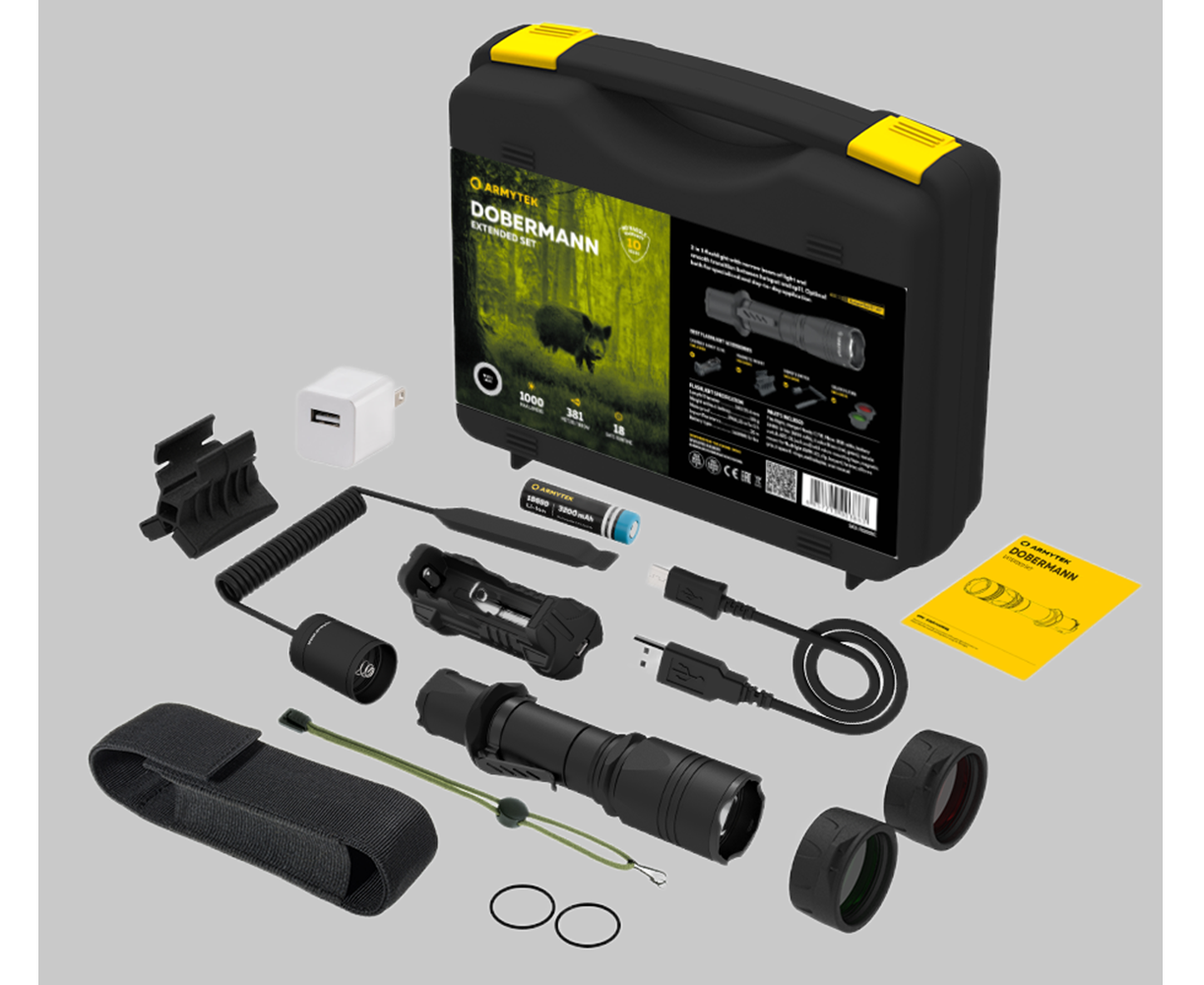Фонарь  Dobermann Extended Set БелыйArmytek F02005C