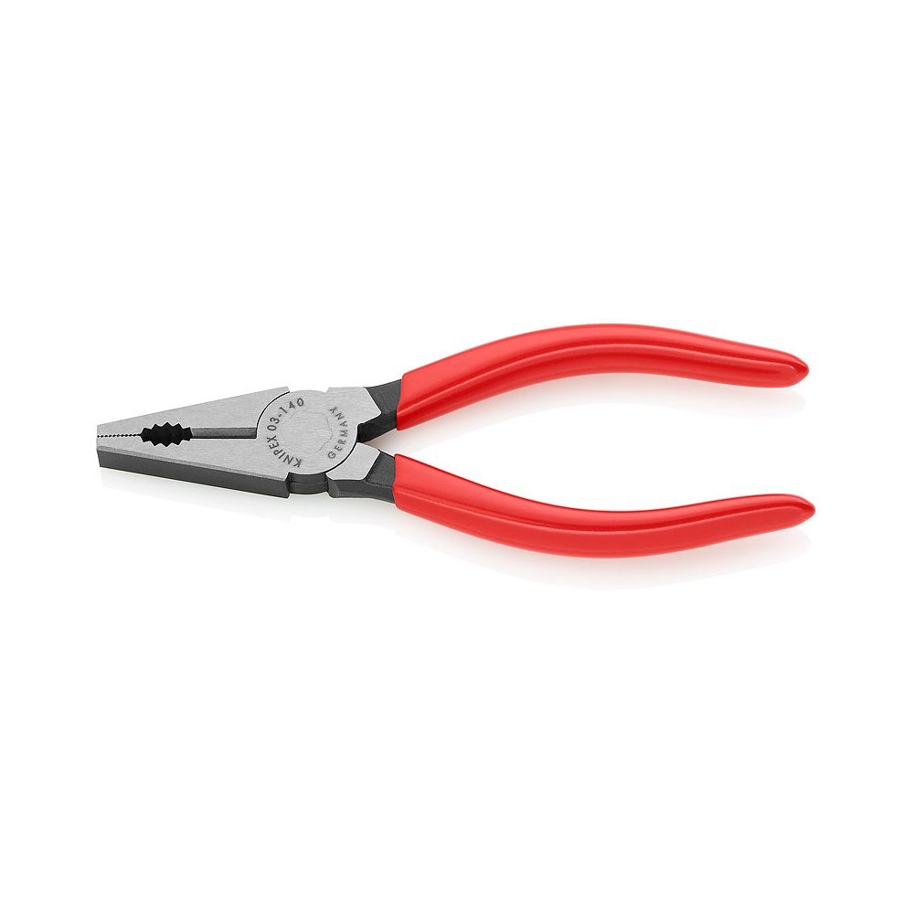 Плоскогубцы комбинированные, L-140 мм, чёрные, обливные рукоятки   ...KNIPEX 0301140