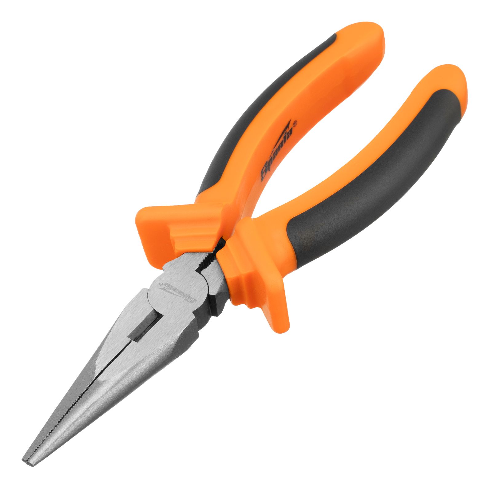 Длинногубцы, Comfort, 180 mm, прямые шлифованные, двухкомпонентные рукоятки Sparta 17167