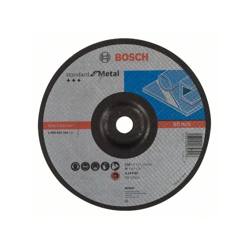 Обдирочный круг 230х6х22,23 мм Standard for Metal BOSCH 2.608.603.184