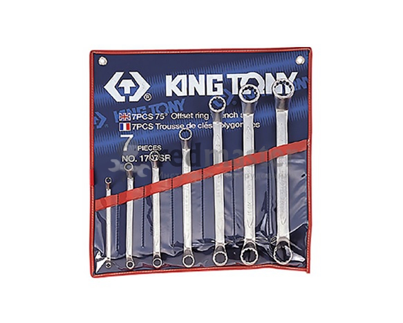 Набор ключей накидных KT-: 1/4-1" 7пр.  KING TONY 1707SR