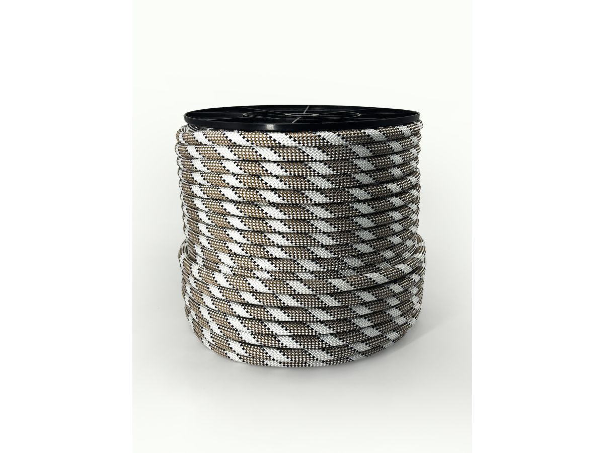 Веревка страховочная высокопрочная статич. EnVer Plus тип А d12мм (бухта 100м) (альпинистская, повышенной прочности)  12515